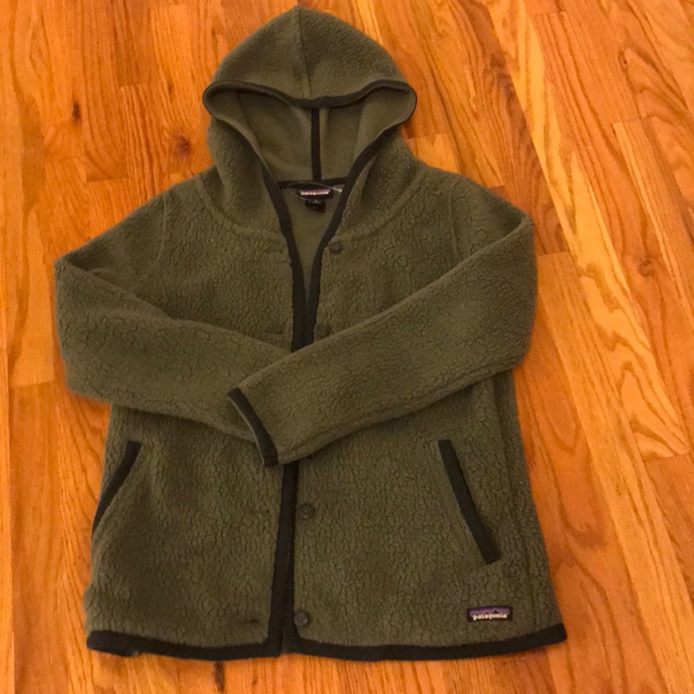Patagonia Retro Pile Button up hoody jacket